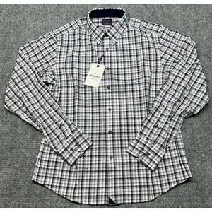 UNTUCKit Cecio Shirt Mens S Purple Plaid Button Up Long Sleeve 100% Cotton New